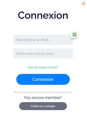 Connexion des membres du Betstars Casino
